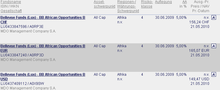 Bellevue African Opportunities
